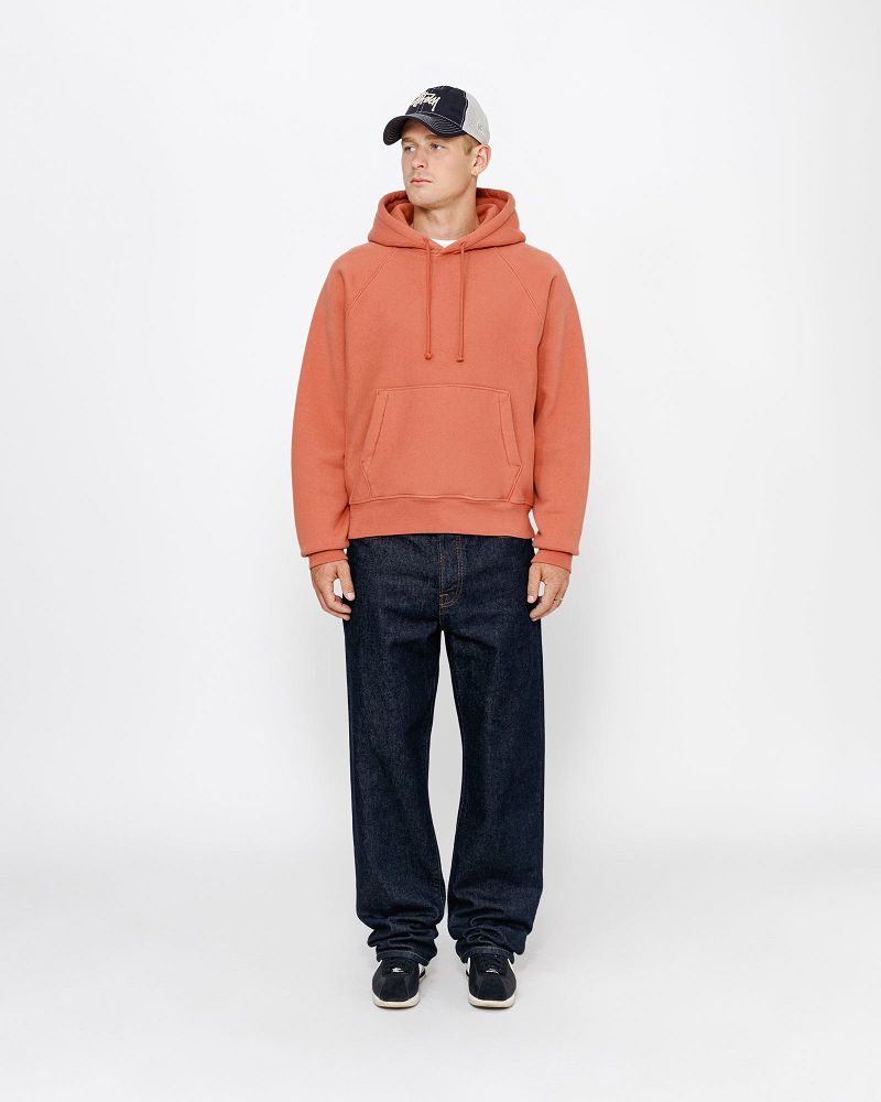 STUSSY FLEECE RAGLAN HOODIE Rouge Foncé | STUSSY-56286