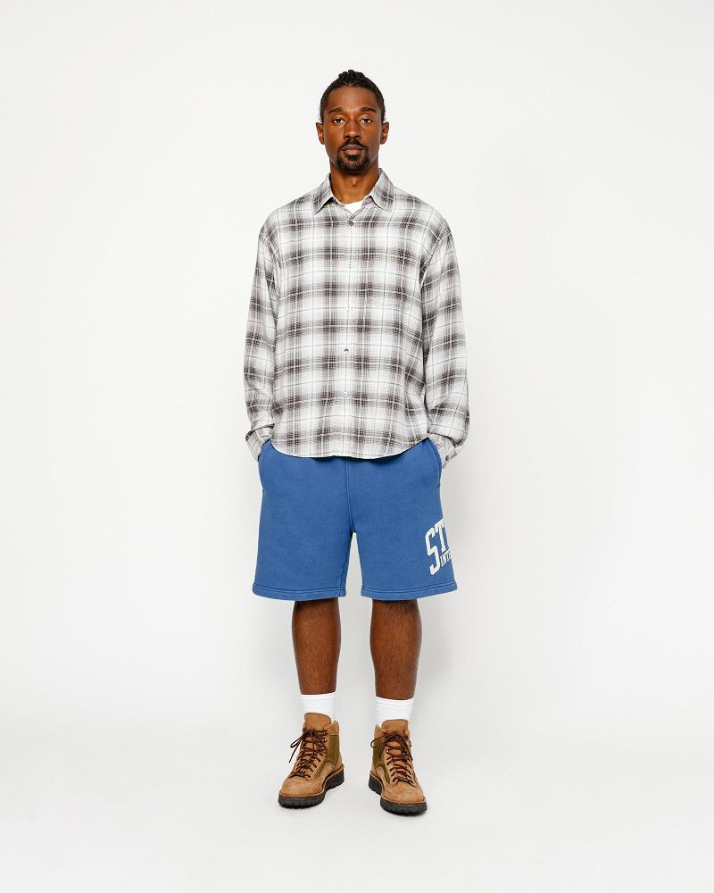 STUSSY FLEECE SHORT INTERNATIONAL Bleu | STUSSY-56044