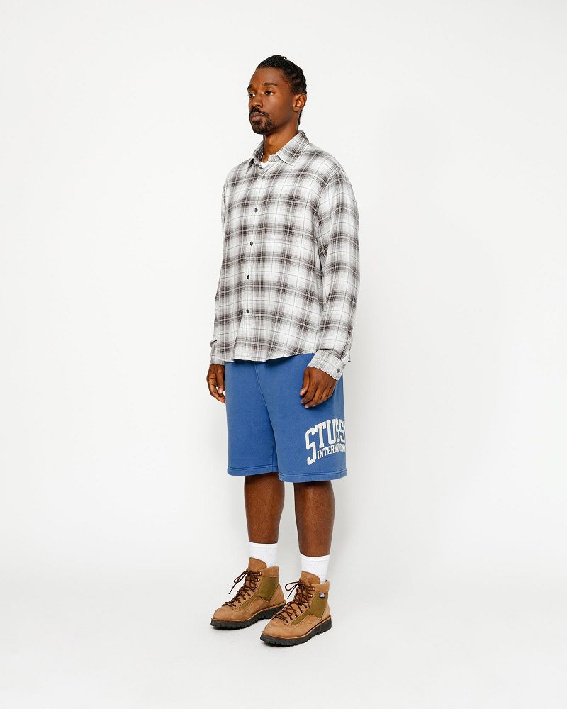 STUSSY FLEECE SHORT INTERNATIONAL Bleu | STUSSY-56044