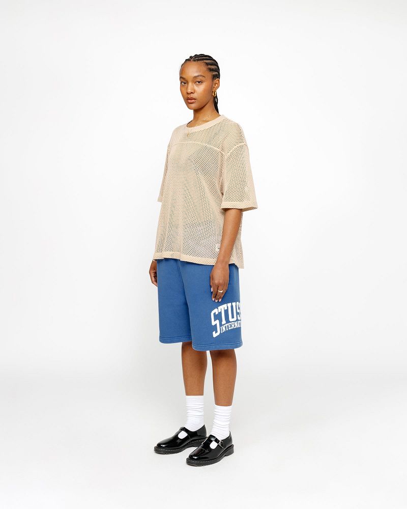 STUSSY FLEECE SHORT INTERNATIONAL Bleu | STUSSY-56044