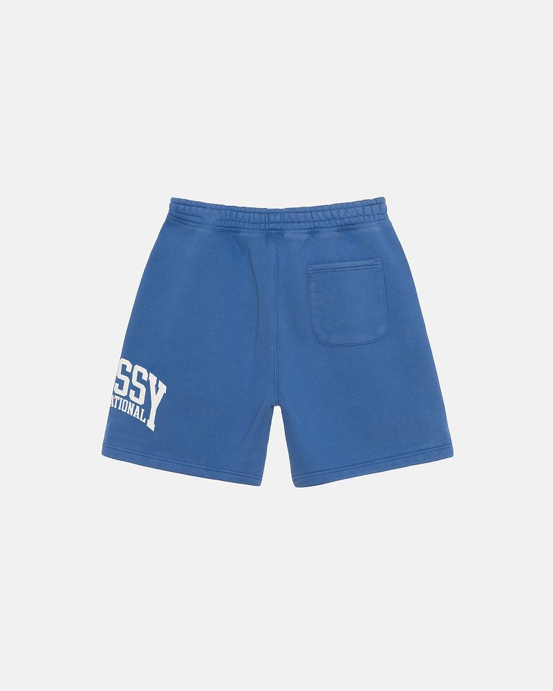 STUSSY FLEECE SHORT INTERNATIONAL Bleu | STUSSY-56044