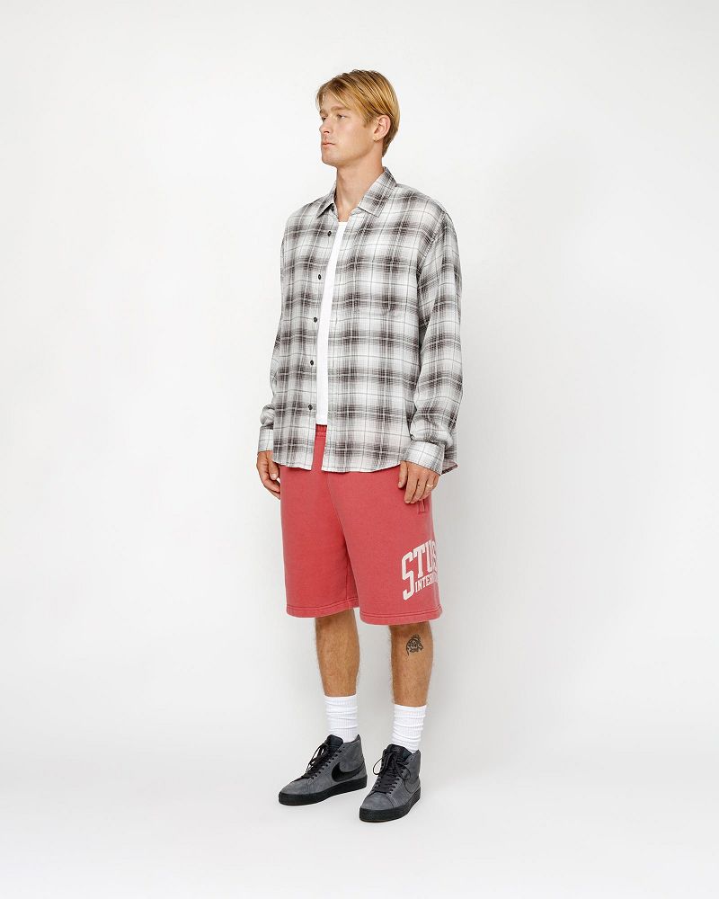 STUSSY FLEECE SHORT INTERNATIONAL Rouge | STUSSY-56045