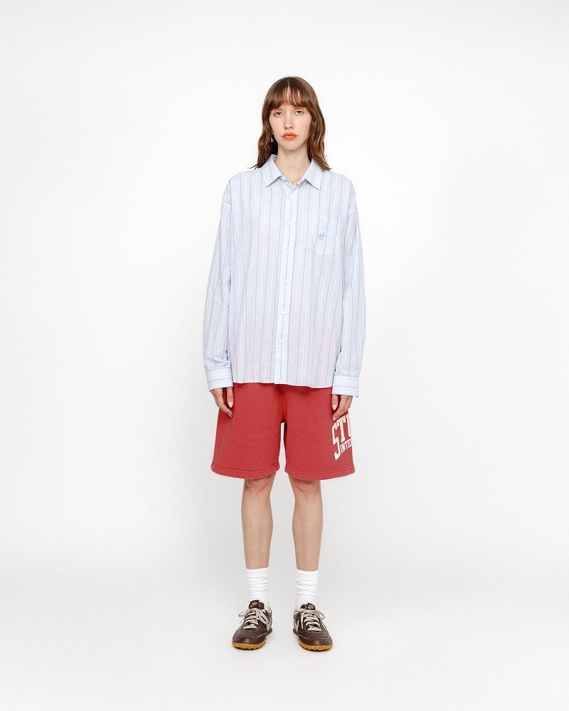 STUSSY FLEECE SHORT INTERNATIONAL Rouge | STUSSY-56045