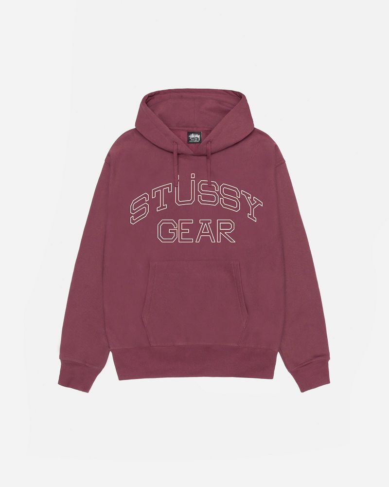 STUSSY GEAR HOODIE Bordeaux | STUSSY-55848