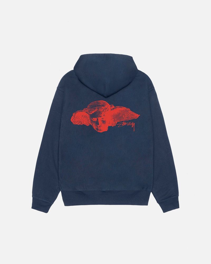 STUSSY HYPNOS ZIP HOODIE Bleu Marine | STUSSY-55824