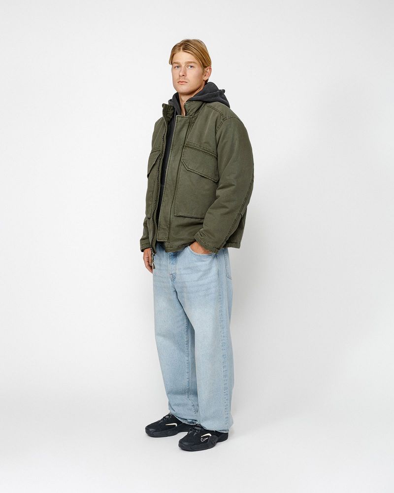 STUSSY INSULATED FIELD JACKET Vert Olive | STUSSY-56350