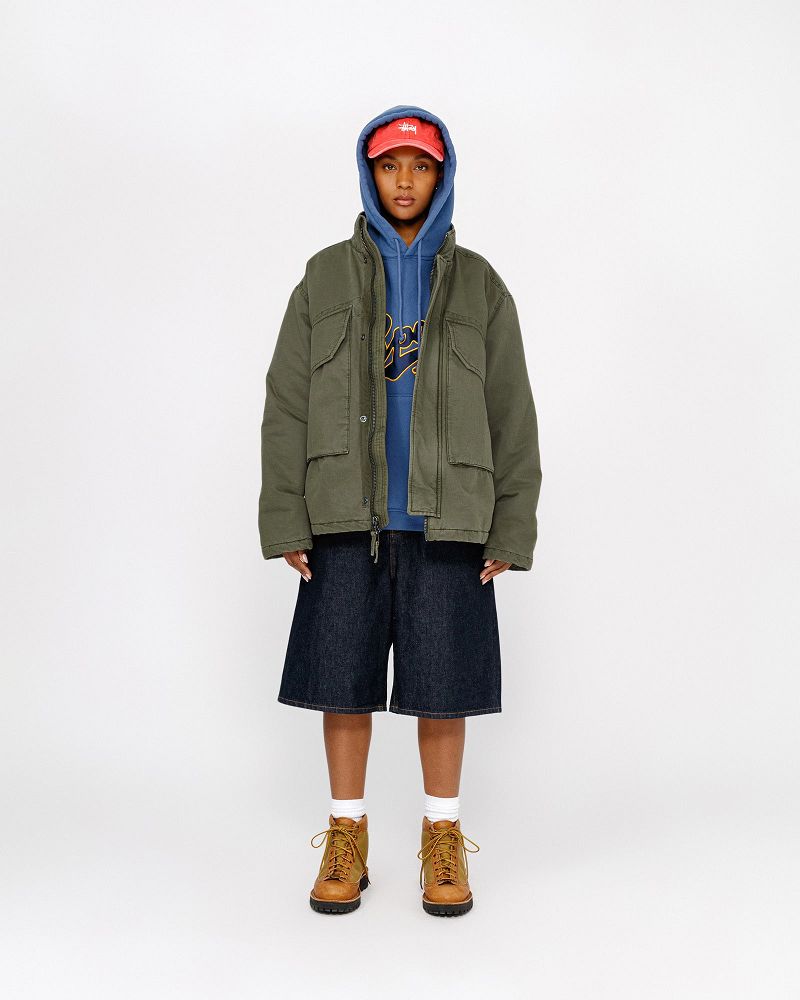 STUSSY INSULATED FIELD JACKET Vert Olive | STUSSY-56350