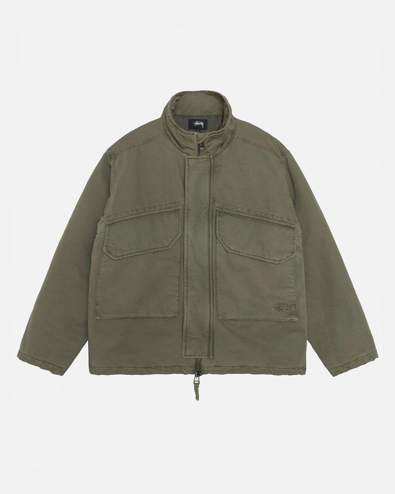 STUSSY INSULATED FIELD JACKET Vert Olive | STUSSY-56350