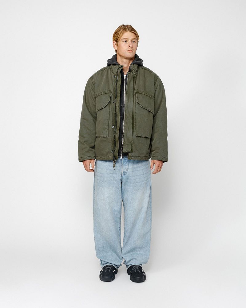 STUSSY INSULATED FIELD JACKET Vert Olive | STUSSY-56350