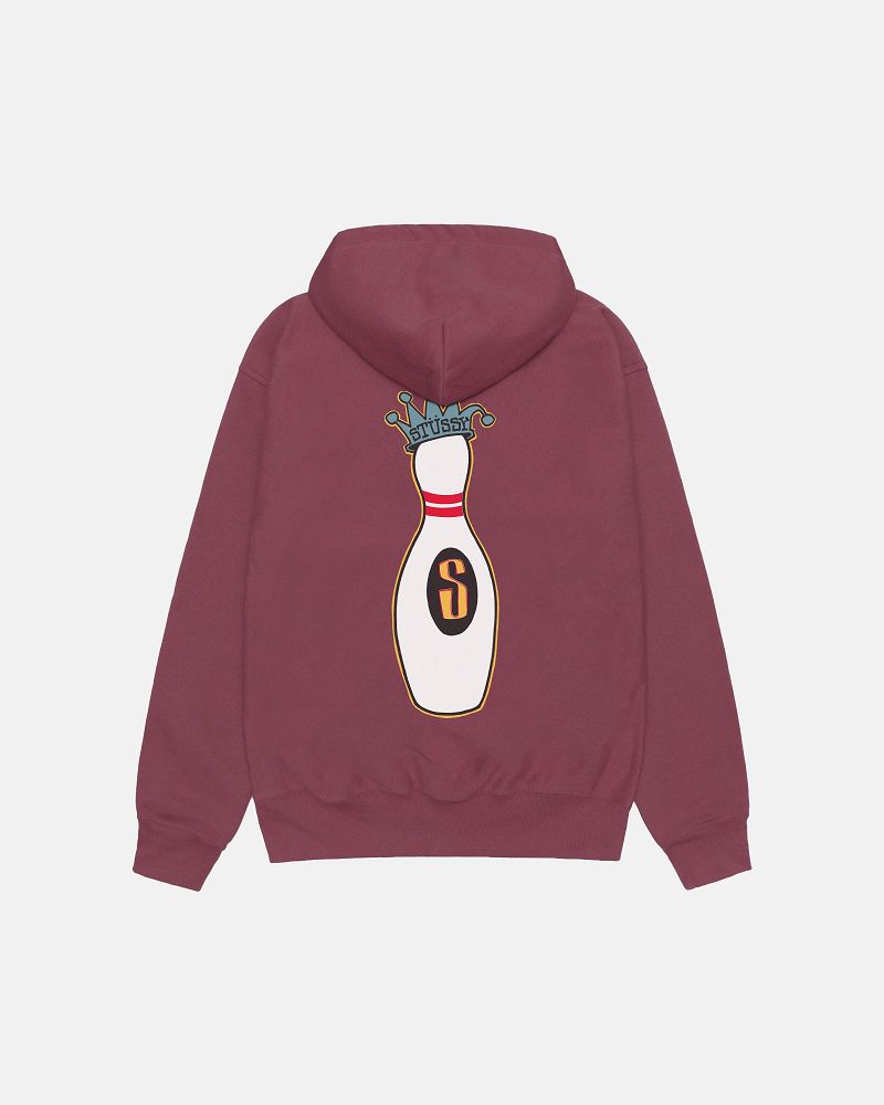 STUSSY KINGPIN ZIP HOODIE Bordeaux | STUSSY-56235