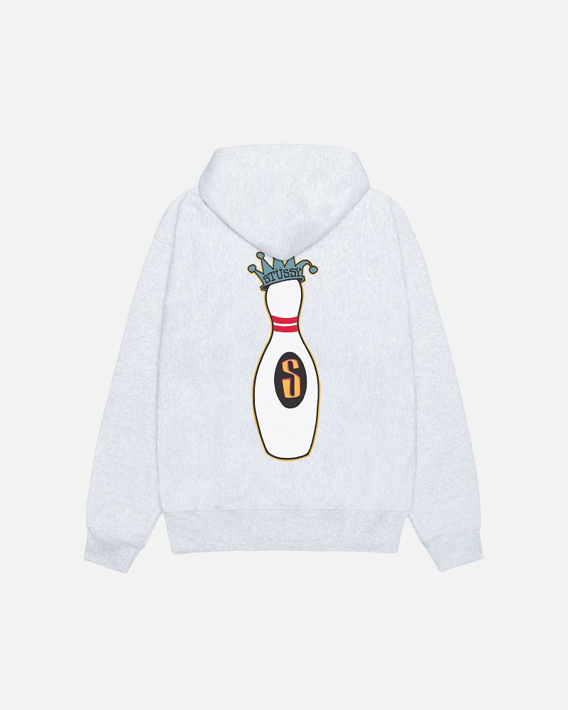 STUSSY KINGPIN ZIP HOODIE Grise | STUSSY-56234