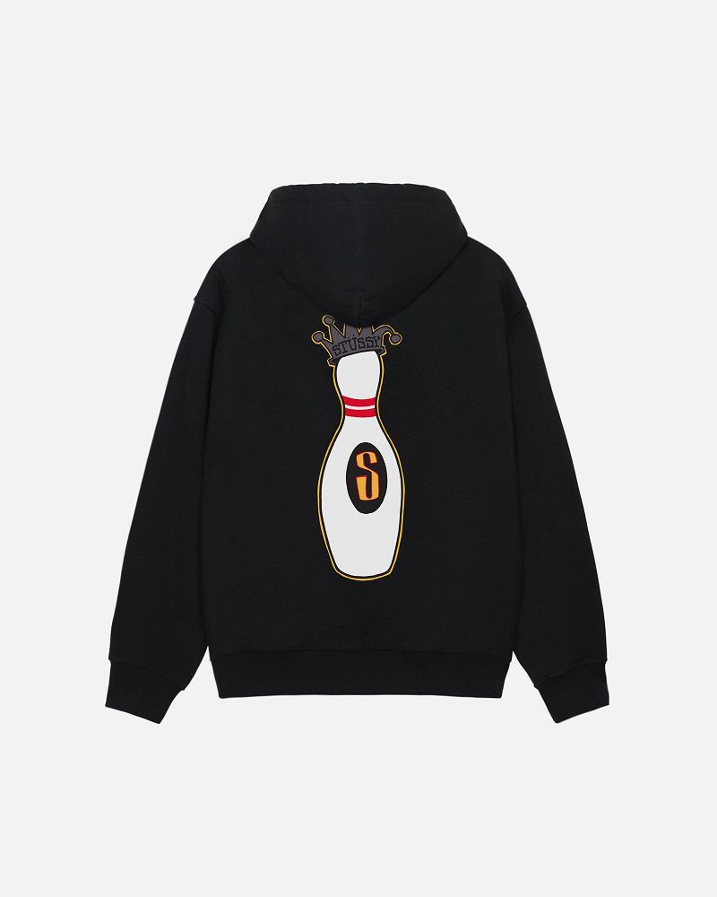 STUSSY KINGPIN ZIP HOODIE Noir | STUSSY-56233