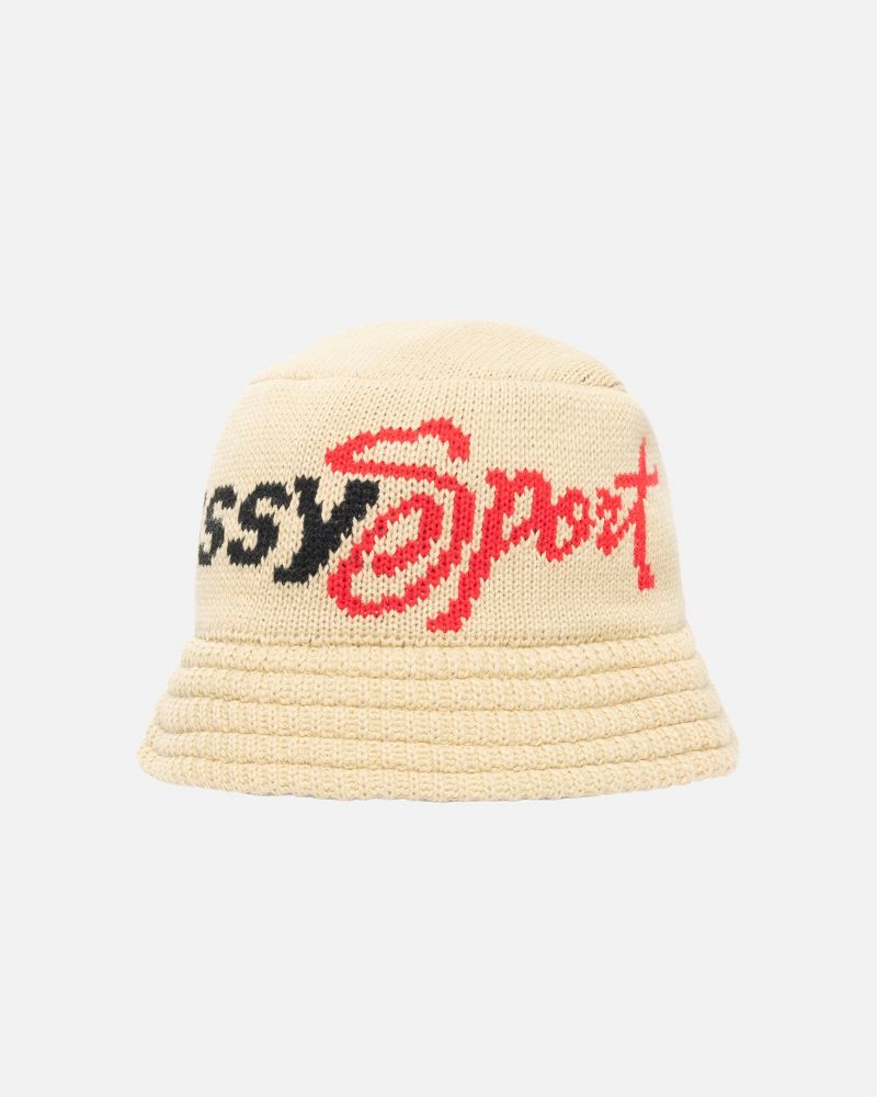 STUSSY KNIT BUCKET HAT SPORT Kaki | STUSSY-56031
