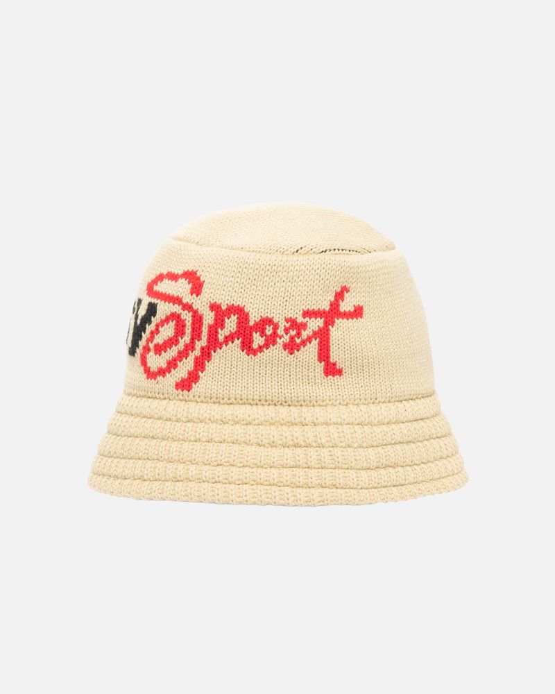STUSSY KNIT BUCKET HAT SPORT Kaki | STUSSY-56031