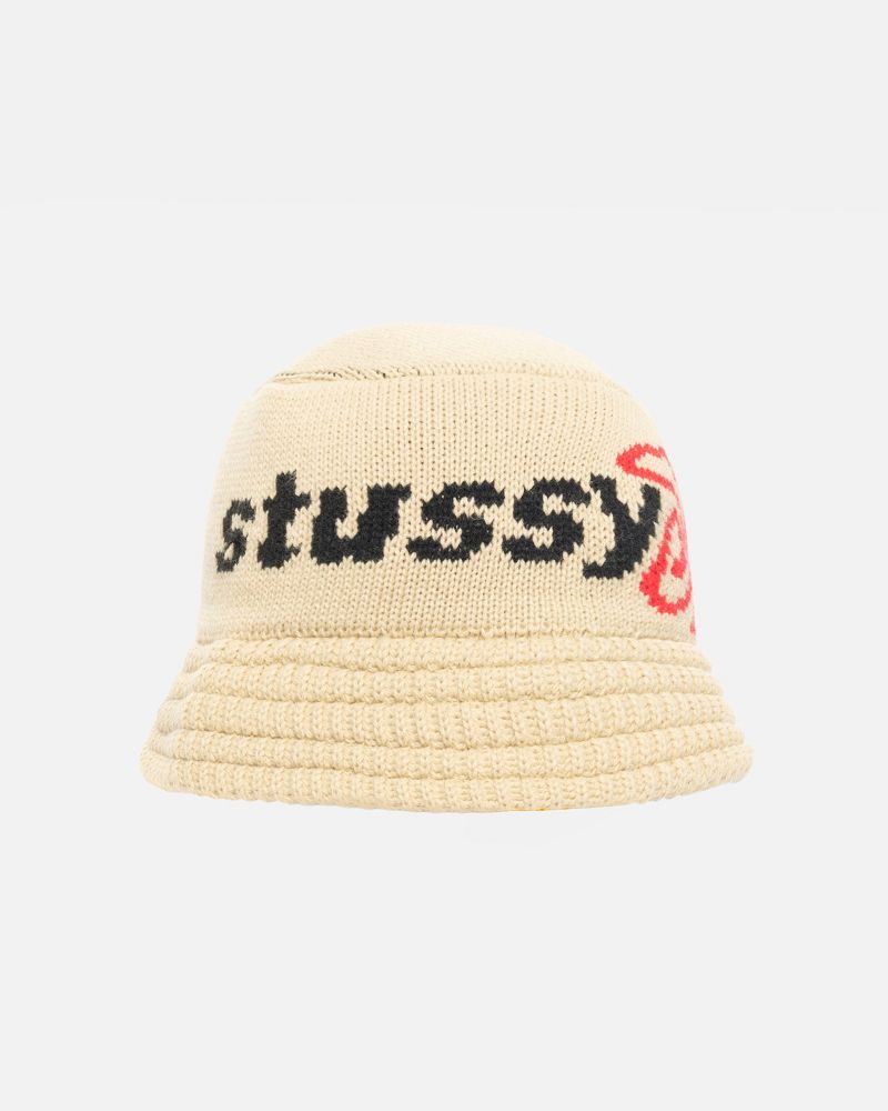 STUSSY KNIT BUCKET HAT SPORT Kaki | STUSSY-56031