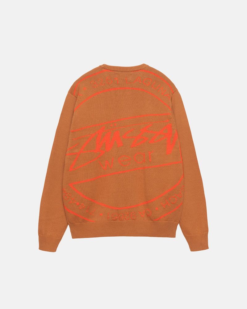 STUSSY LAGUNA ICON SWEATER Marron | STUSSY-56205