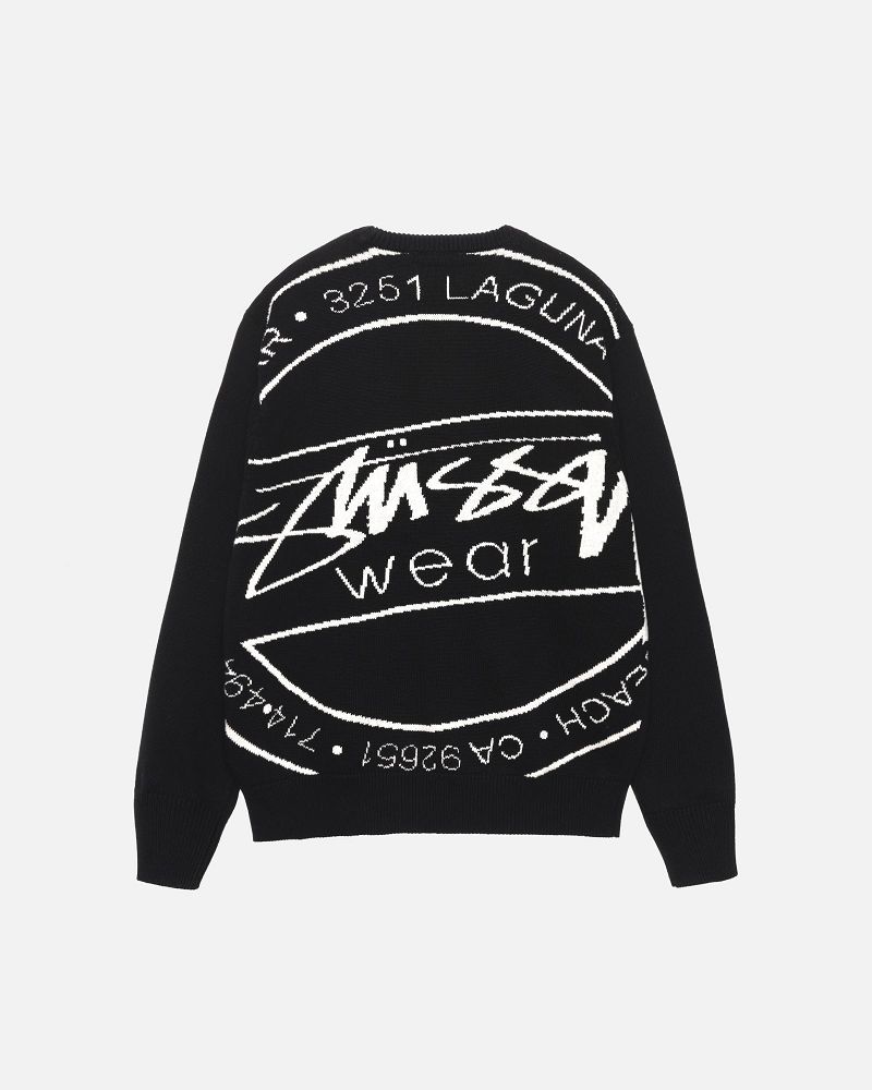 STUSSY LAGUNA ICON SWEATER Noir | STUSSY-56203