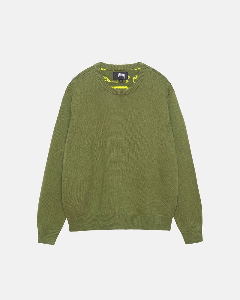 STUSSY LAGUNA ICON SWEATER Vert Foncé | STUSSY-56204