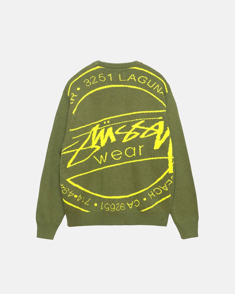 STUSSY LAGUNA ICON SWEATER Vert Foncé | STUSSY-56204