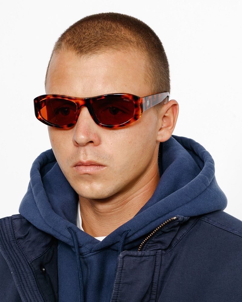 STUSSY LANDON SUNGLASSES Rouge Foncé | STUSSY-55925