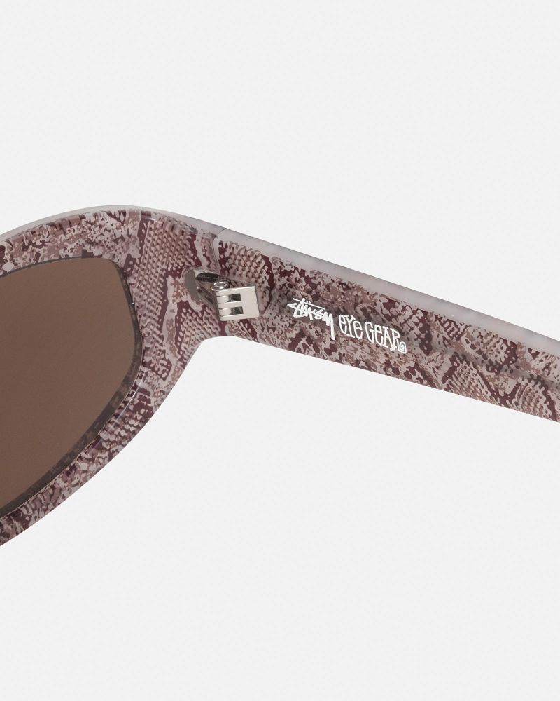 STUSSY LANDON SUNGLASSES Serpent Couleur Chair Marron | STUSSY-55923
