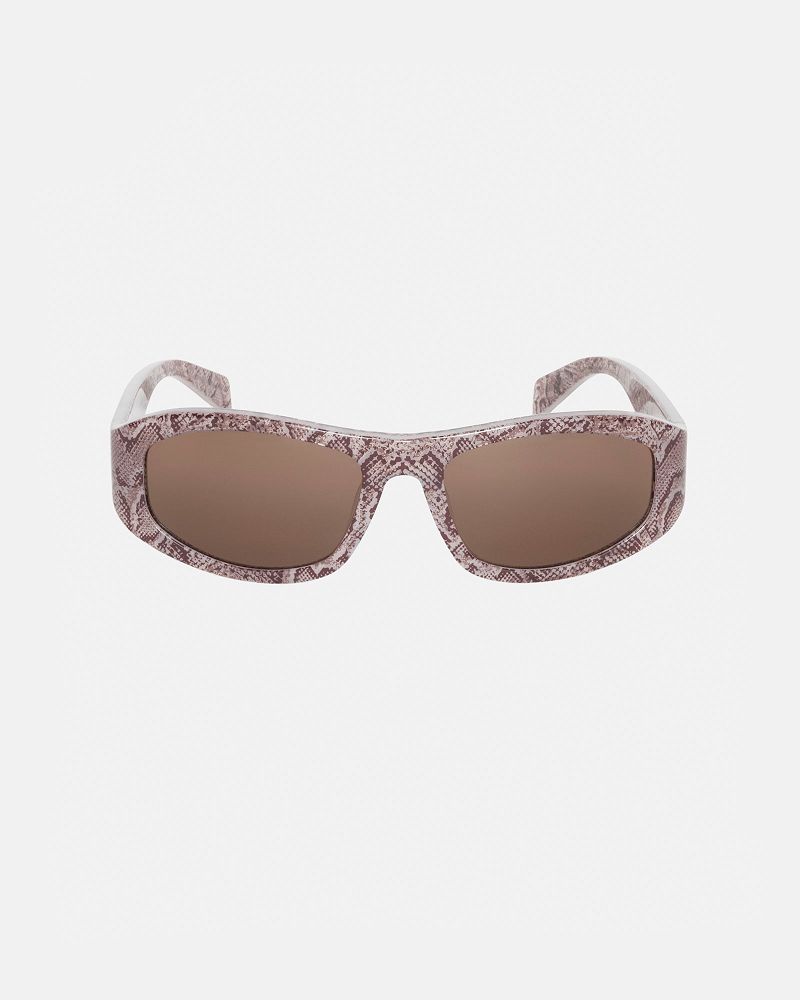 STUSSY LANDON SUNGLASSES Serpent Couleur Chair Marron | STUSSY-55923