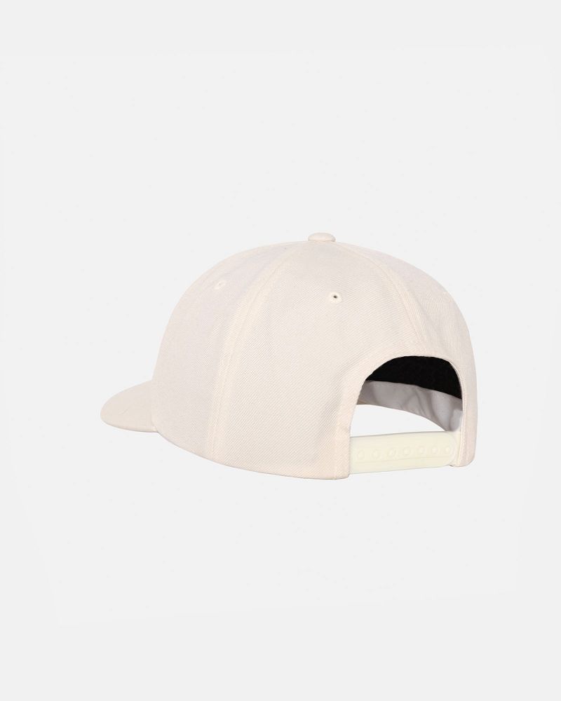 STUSSY LOW PROFILE BENT CROWN SNAPBACK Blanche | STUSSY-55985