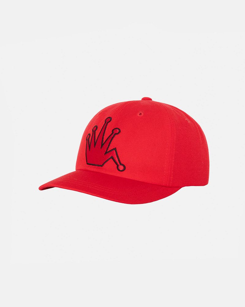 STUSSY LOW PROFILE BENT CROWN SNAPBACK Rouge | STUSSY-55987