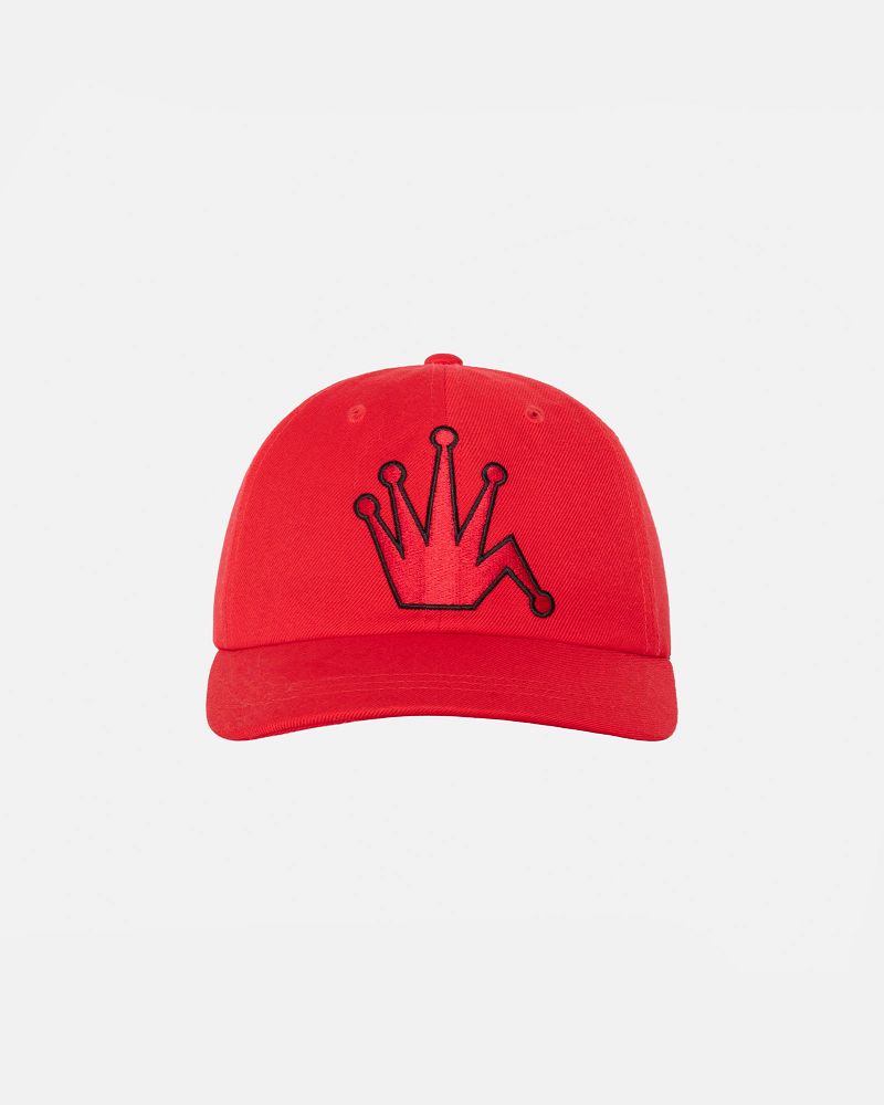 STUSSY LOW PROFILE BENT CROWN SNAPBACK Rouge | STUSSY-55987