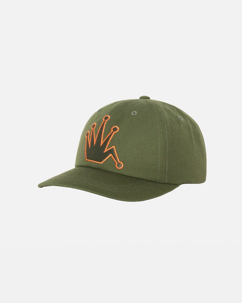 STUSSY LOW PROFILE BENT CROWN SNAPBACK Vert | STUSSY-55986