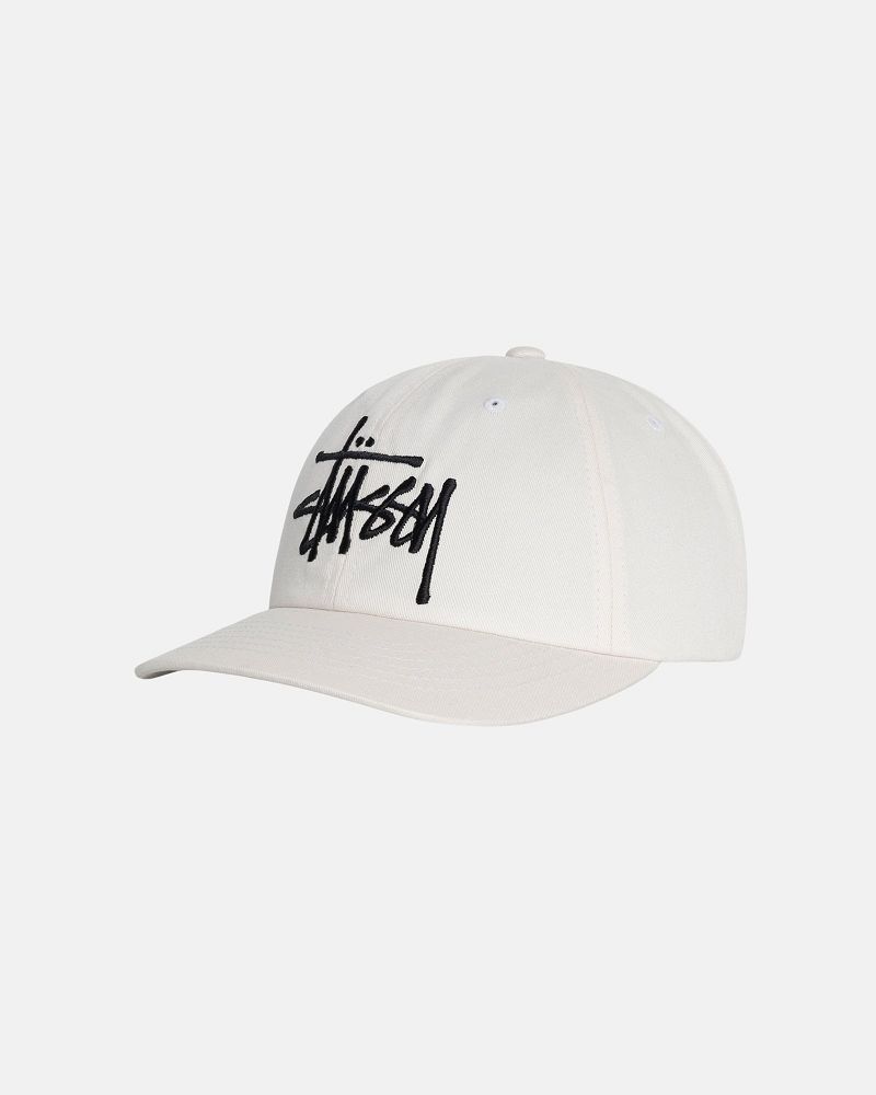 STUSSY LOW PROFILE BIG BASIC SNAPBACK Blanche | STUSSY-55977