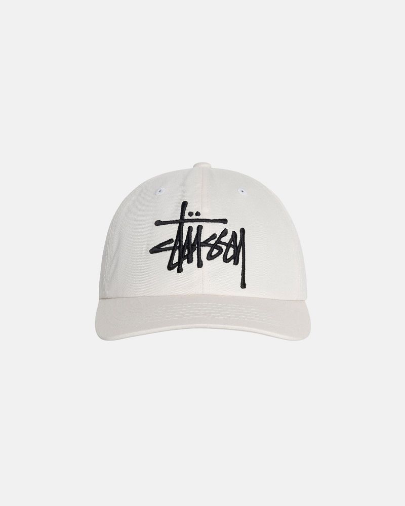 STUSSY LOW PROFILE BIG BASIC SNAPBACK Blanche | STUSSY-55977