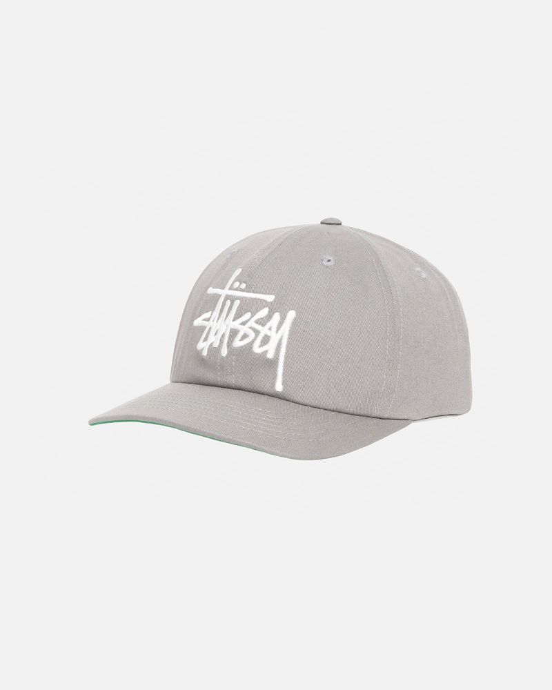 STUSSY LOW PROFILE BIG BASIC SNAPBACK Grise | STUSSY-55976