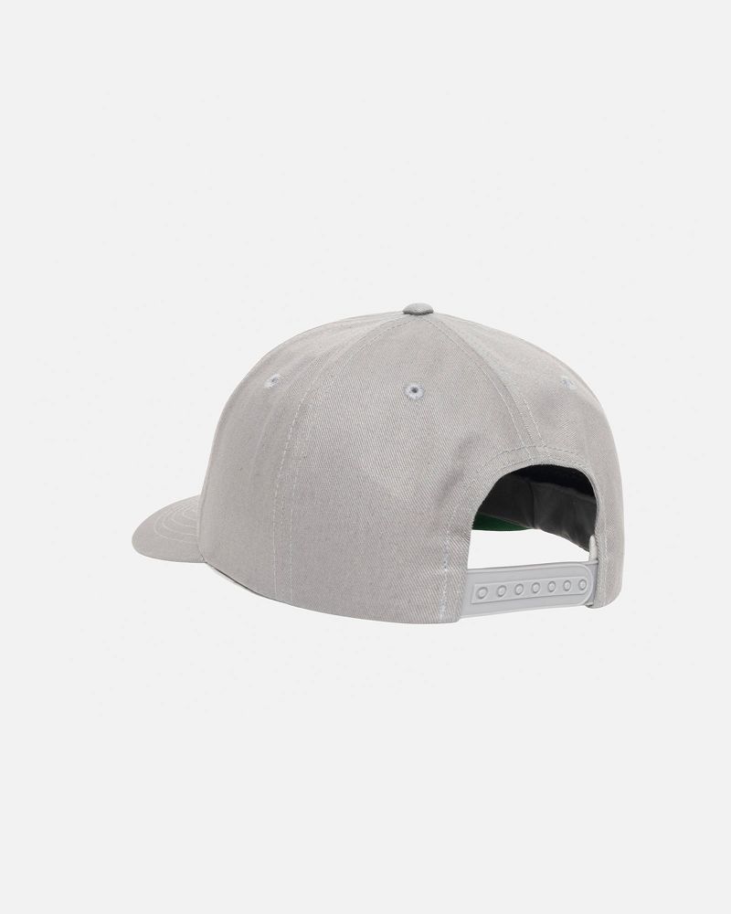 STUSSY LOW PROFILE BIG BASIC SNAPBACK Grise | STUSSY-55976