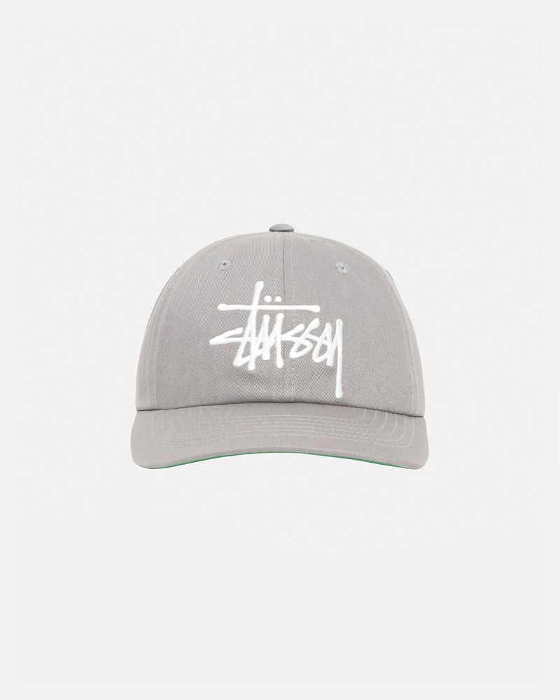 STUSSY LOW PROFILE BIG BASIC SNAPBACK Grise | STUSSY-55976