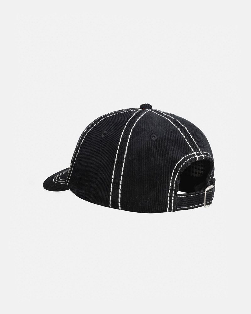 STUSSY LOW PROFILE SS-LINK STITCHED STRAPBACK Noir | STUSSY-56003