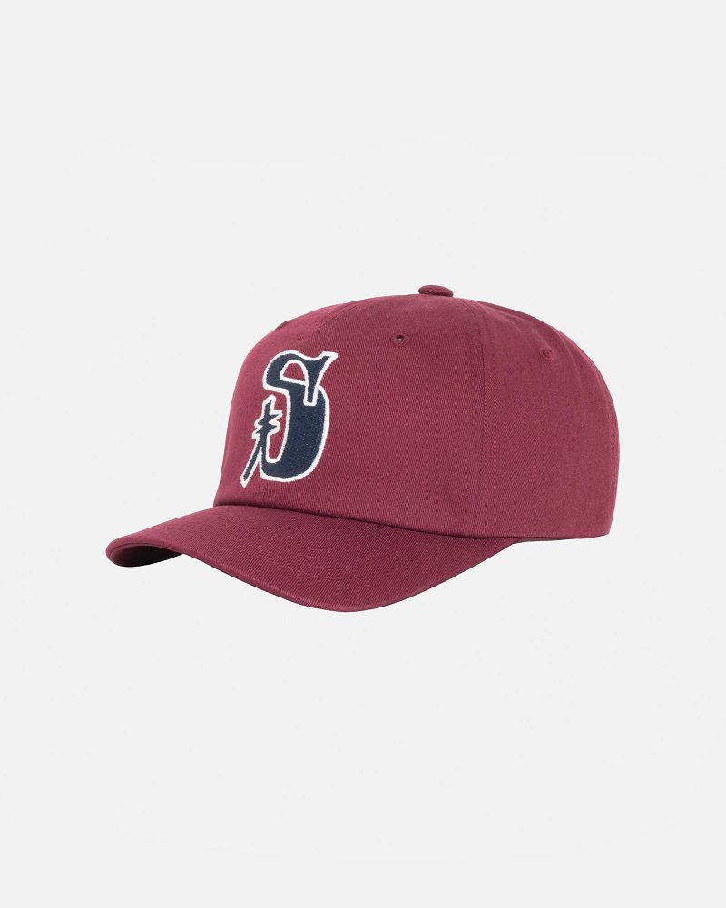 STUSSY LOW PROFILE VINTAGE S SNAPBACK Bordeaux | STUSSY-55988