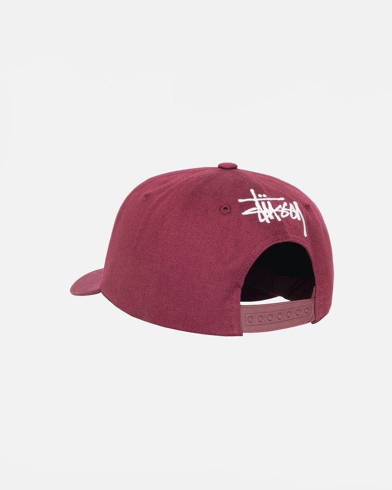 STUSSY LOW PROFILE VINTAGE S SNAPBACK Bordeaux | STUSSY-55988