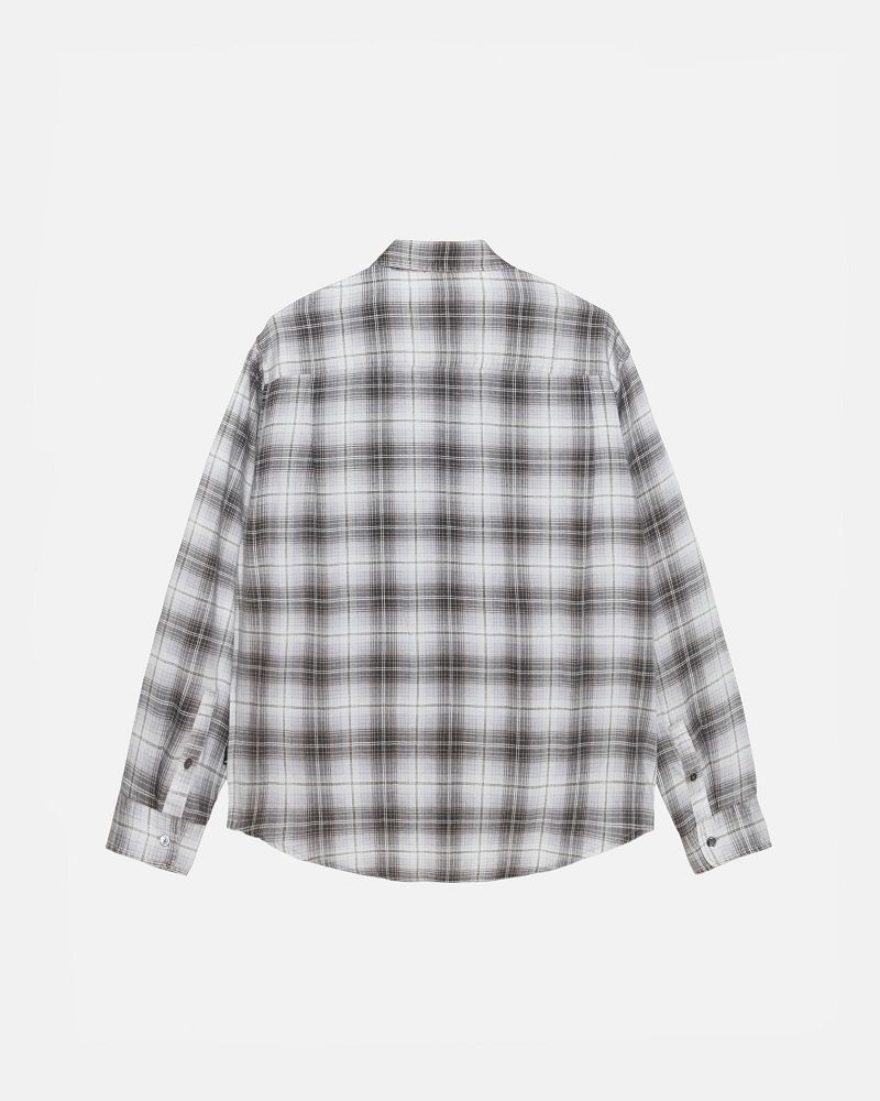 STUSSY MATTHEW SHIRT LG PRINTED PLAID Marron | STUSSY-56160
