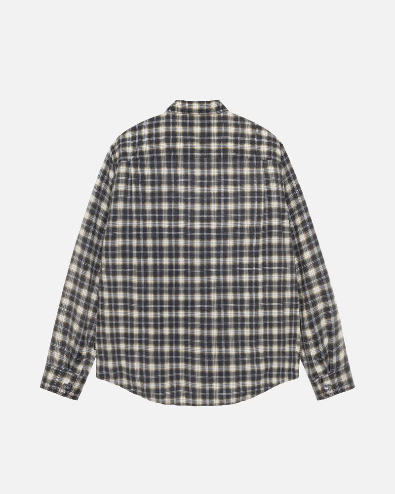 STUSSY MATTHEW SHIRT PRINTED PLAID Noir | STUSSY-56161