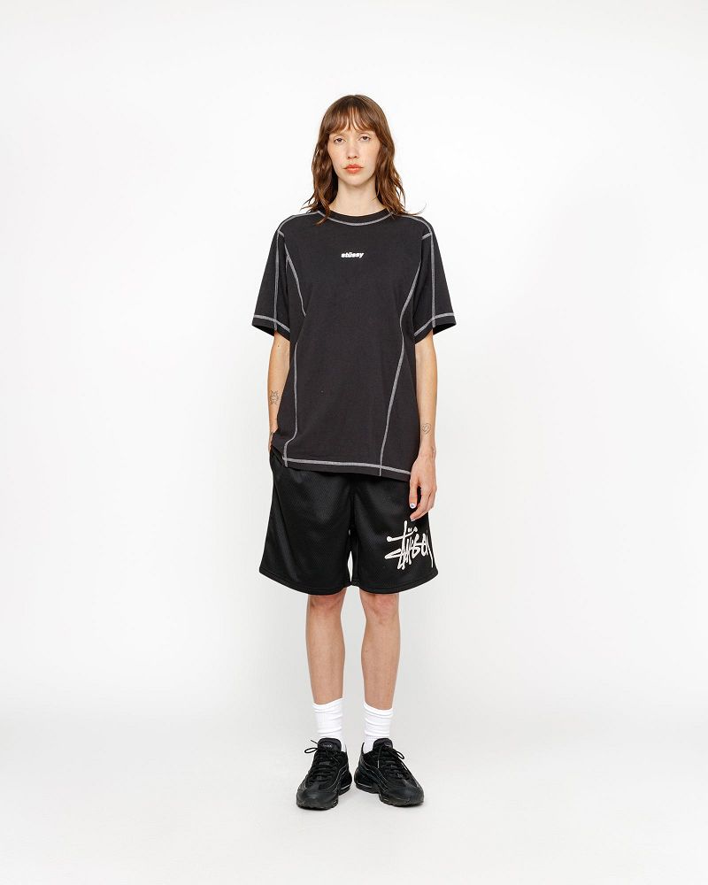 STUSSY MESH SHORT BIG BASIC Noir | STUSSY-56071