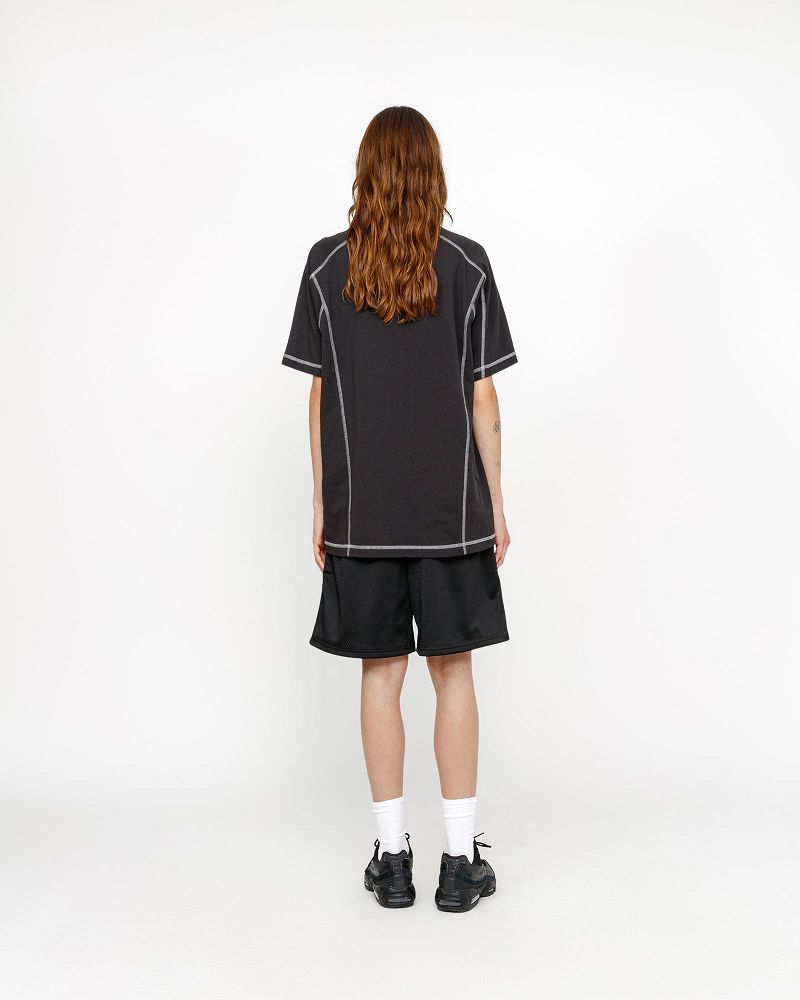 STUSSY MESH SHORT BIG BASIC Noir | STUSSY-56071