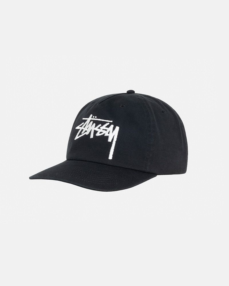 STUSSY MID-DEPTH BIG STOCK SNAPBACK Grise Noir | STUSSY-55990