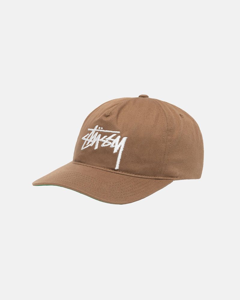 STUSSY MID-DEPTH BIG STOCK SNAPBACK Marron | STUSSY-55993