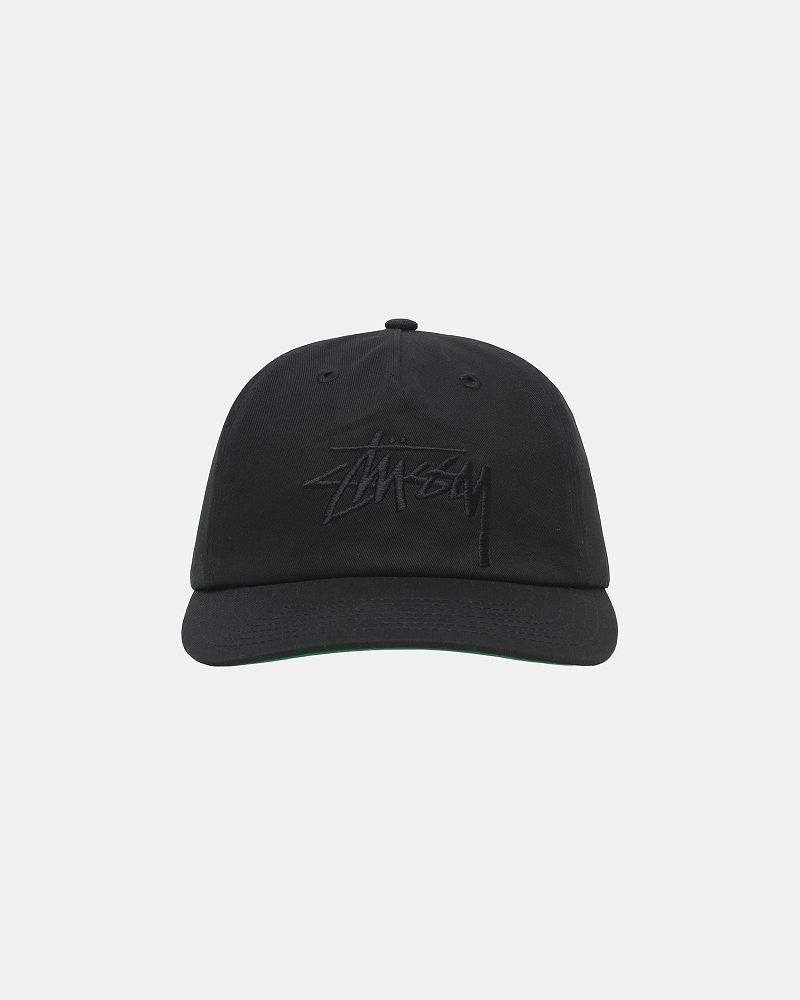 STUSSY MID-DEPTH BIG STOCK SNAPBACK Noir | STUSSY-55994