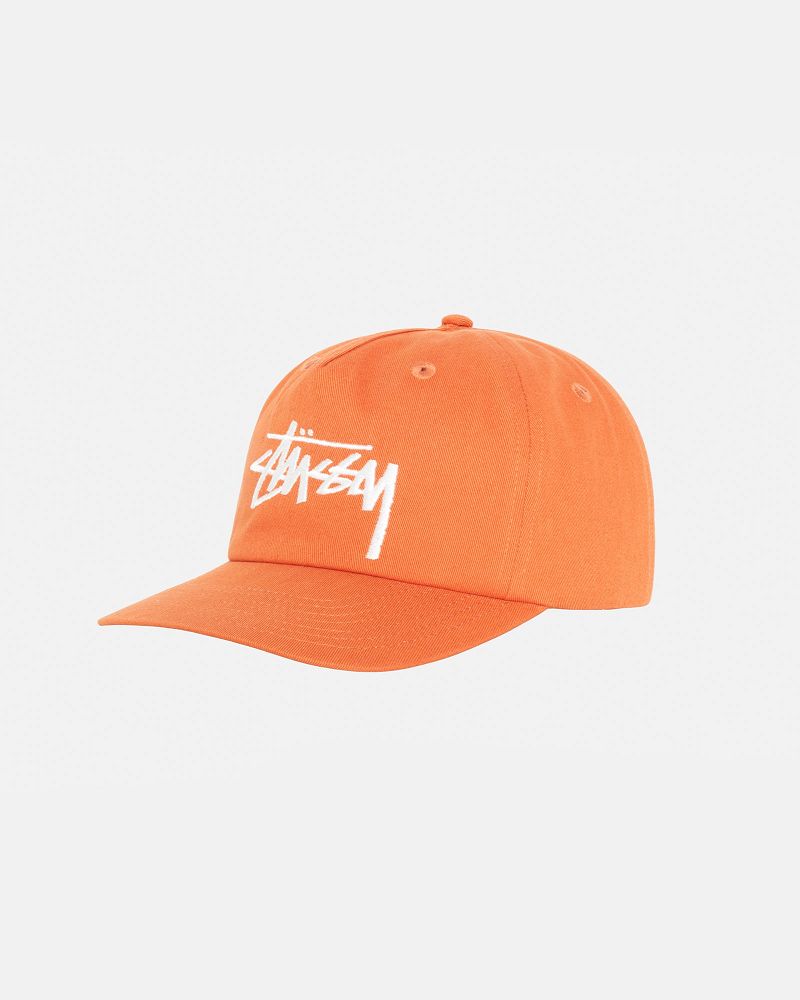 STUSSY MID-DEPTH BIG STOCK SNAPBACK Rouge Foncé | STUSSY-55992