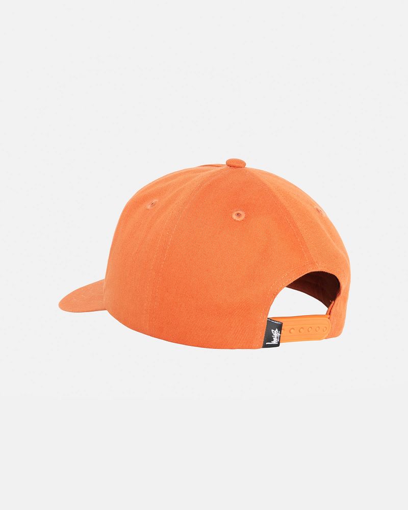 STUSSY MID-DEPTH BIG STOCK SNAPBACK Rouge Foncé | STUSSY-55992