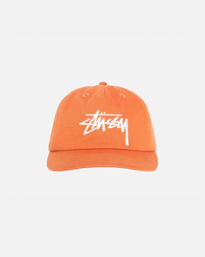 STUSSY MID-DEPTH BIG STOCK SNAPBACK Rouge Foncé | STUSSY-55992