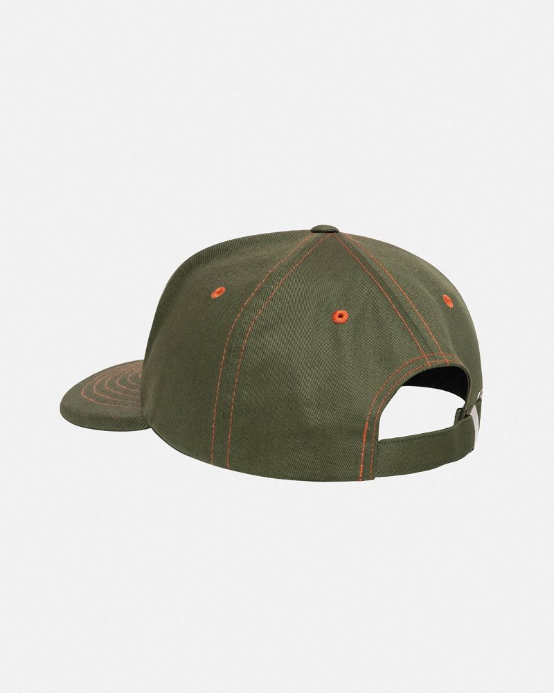 STUSSY MID-DEPTH SERVICE STRAPBACK Vert Olive Foncé | STUSSY-56002
