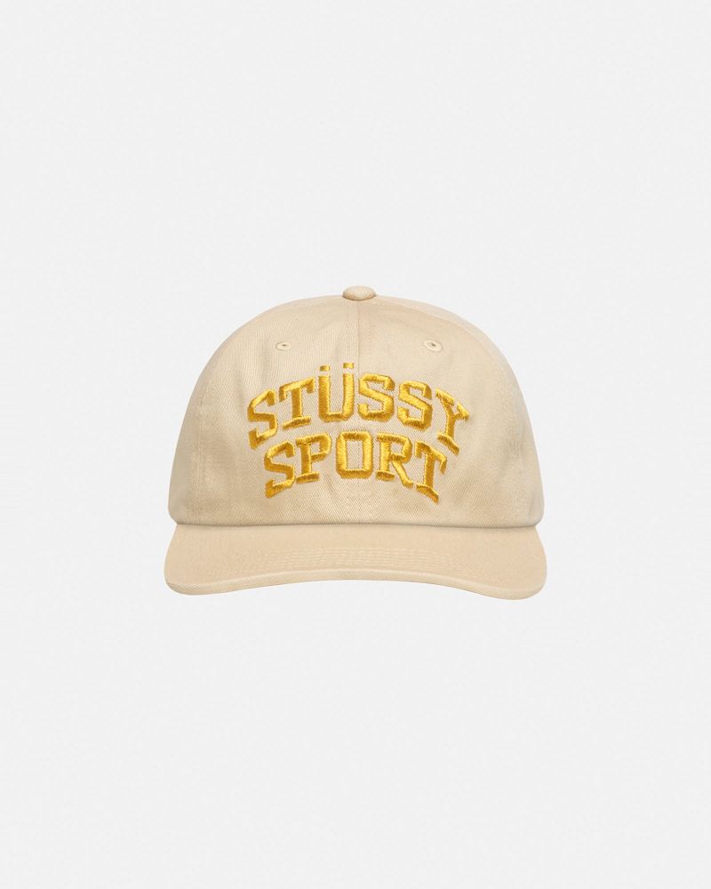 STUSSY MID-DEPTH SPORT SNAPBACK Beige Doré | STUSSY-55979